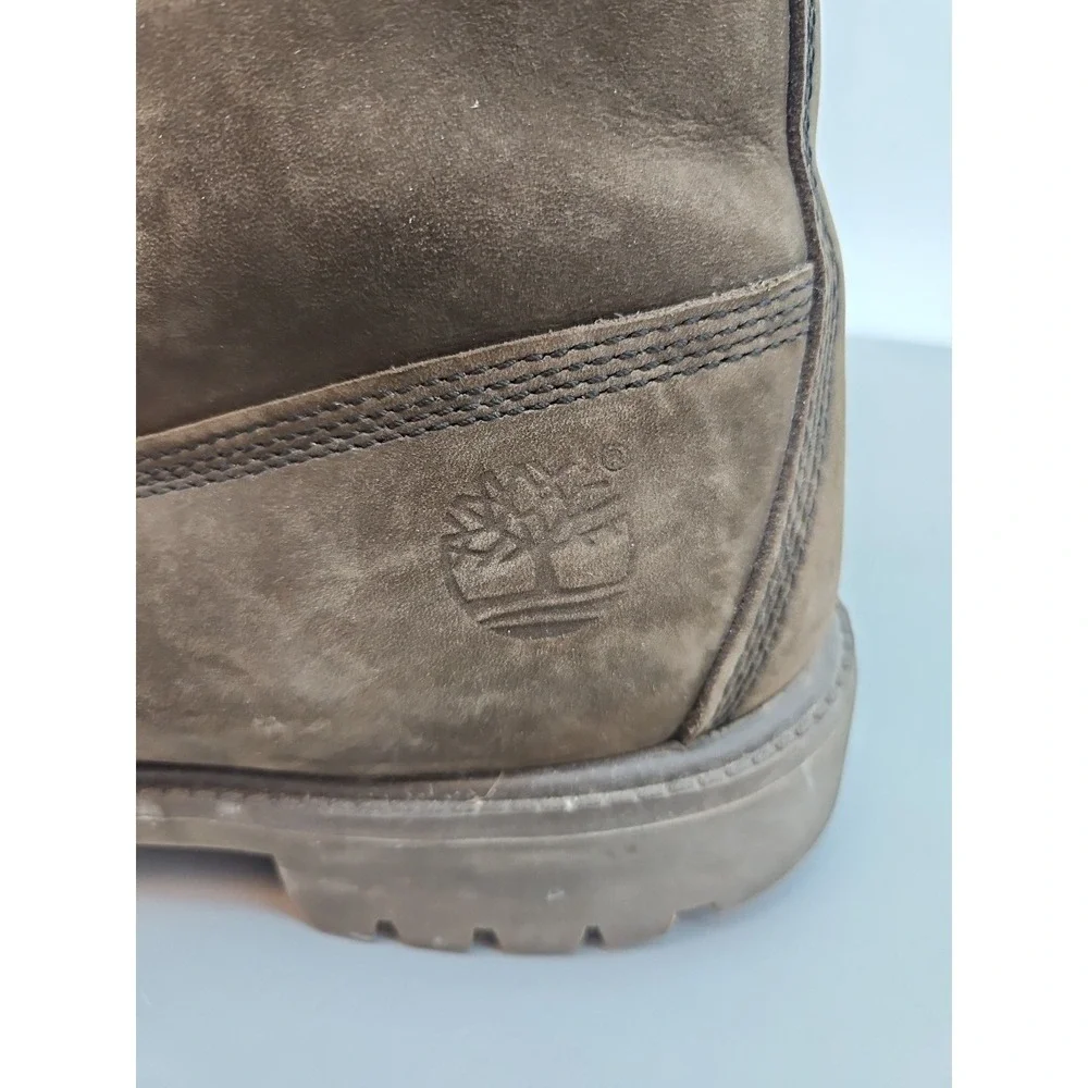 Timberland Nubucj Waterproof Combat Boots‎ Brown Mens Size 13M